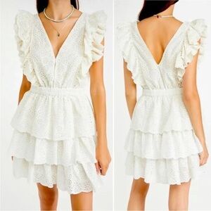 Anthropologie Love The Label Eyelet Dress